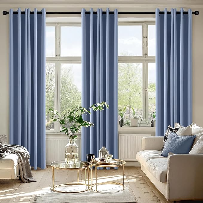 MIULEE Blackout Curtains for Bedroom Living Room 2 Panels, Thermal Insulated - Image 6