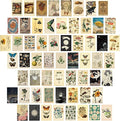 Containlol 60 Pcs Vintage Wall Collage Kit Maximalist Paintings Art Prints by Containlol
