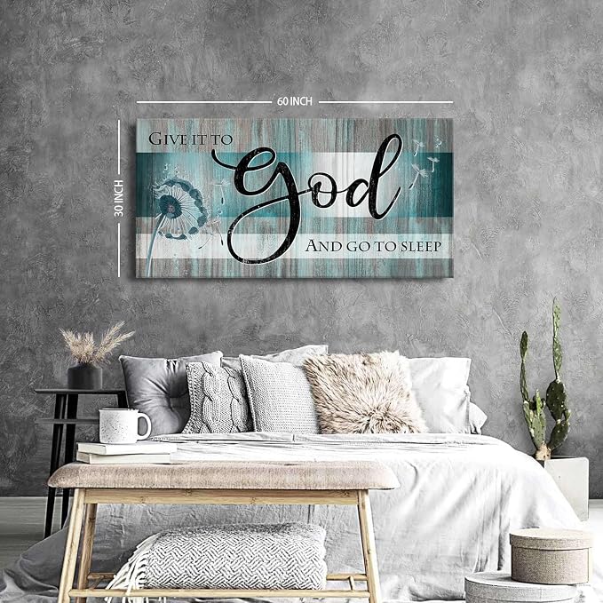 Extra Large Christian Wall Decor Scripture Wall Art Give It to God and Go to - Image 5