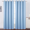 LEMOMO Blackout Curtains 66 x 95 inch/Sky Blue Curtains Set of 2 Panels/Thermal by Lemomo