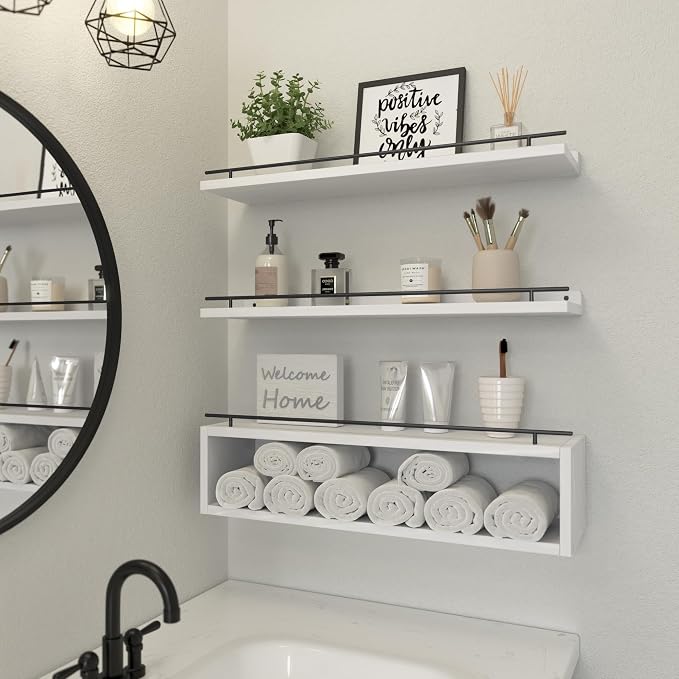 WOPITUES Floating Shelves for Wall 24 inch - Image 2
