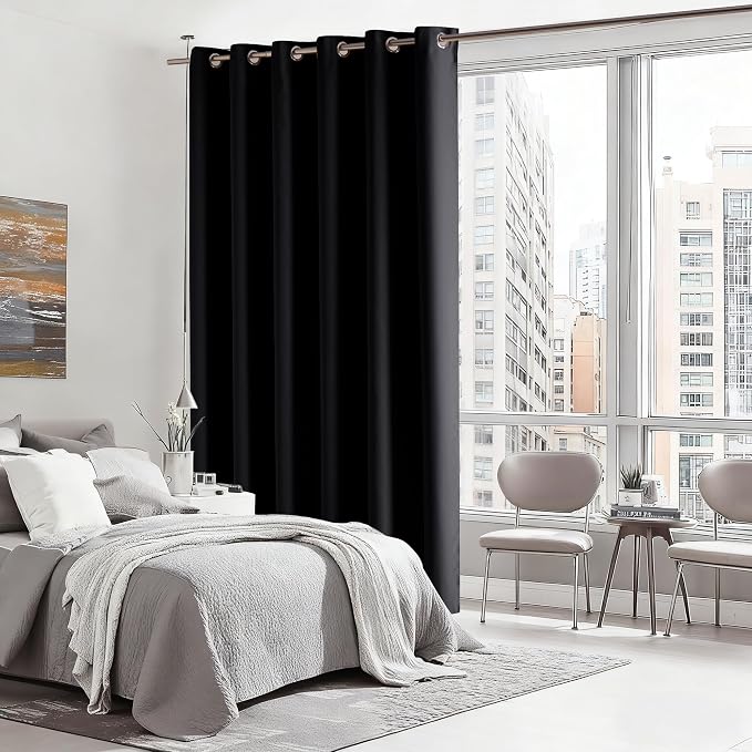 RYB HOME Blackout Thermal Insulated Curtains, Portable Curtain - Image 3