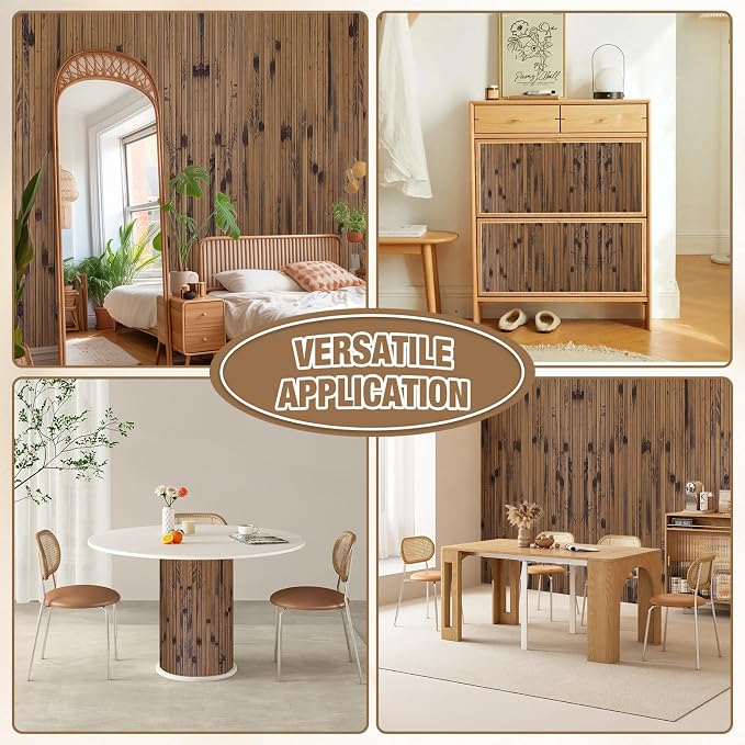 Natural Bamboo Wall Panel for Interior Wall Decor, Pole Wrap Wainscoting - Image 6