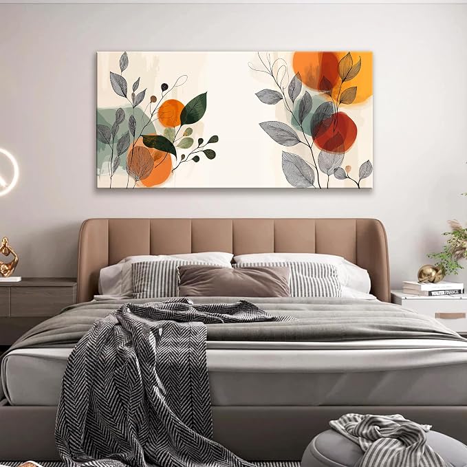 Suconvng Wall Art For Living Room Modern Boho Wall Art Decor Modern Aesthetic - Image 3