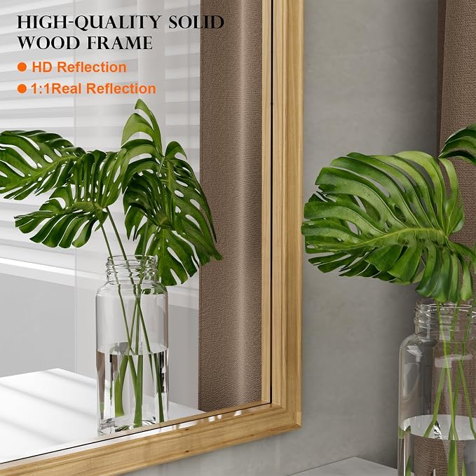 WallBeyond Wood Frame Wall Mirror Decor - Image 5