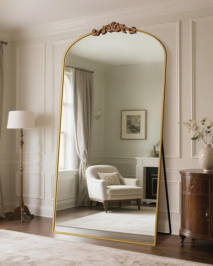 Antok Arched Full Length Mirror, Full Body Mirrors - Image 2