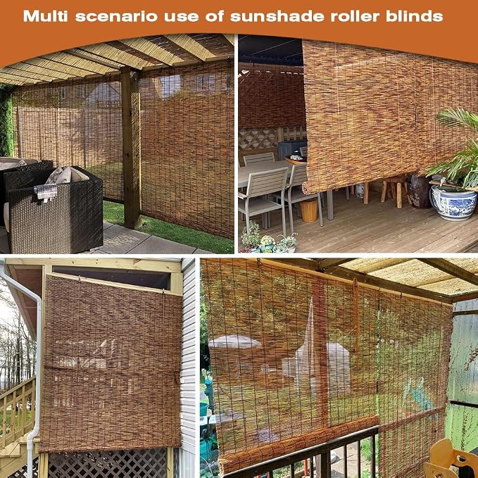 Patio Shades from Bamboo Outdoor Roll up Shades - Image 3