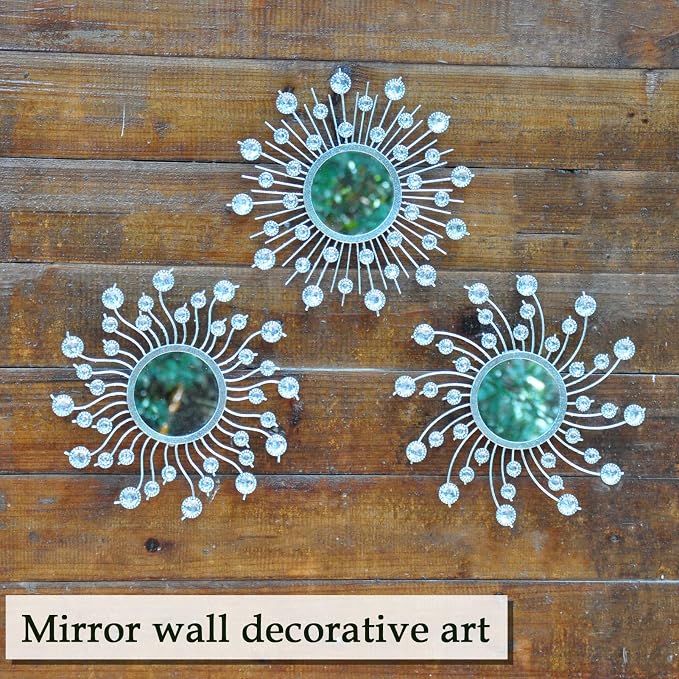 Mirror Wall Decor Metal Sun Mirror Home Decoration Wall Art Decorative Suitable - Image 6