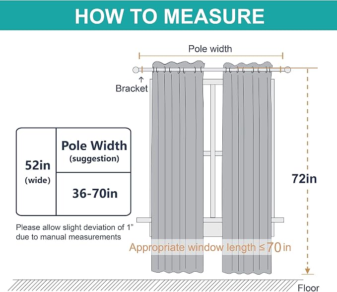 NICETOWN 100% Blackout Window Curtain Panels, Full Light Blocking Drapes - Image 8