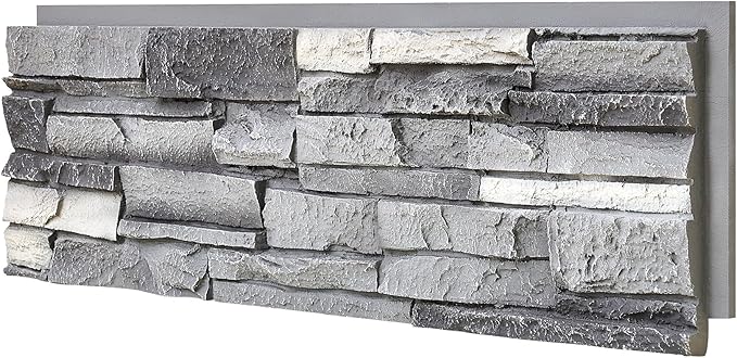 Faux Stone Wall Panels 1-Pack PU Stone Veneer Siding, Mortarless Faux Rock by Wallwell