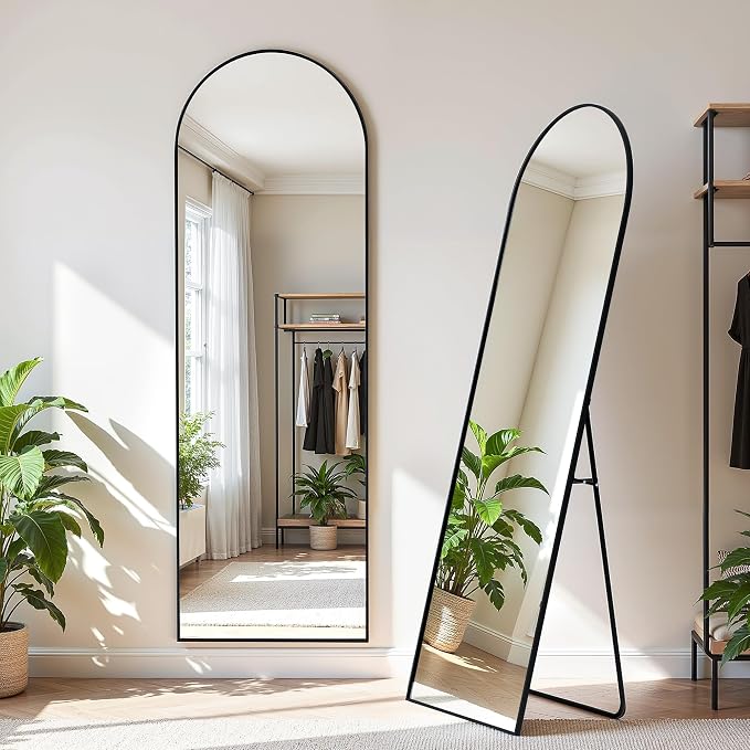 Simple Deluxe Arched Full Length Mirror, - Image 3