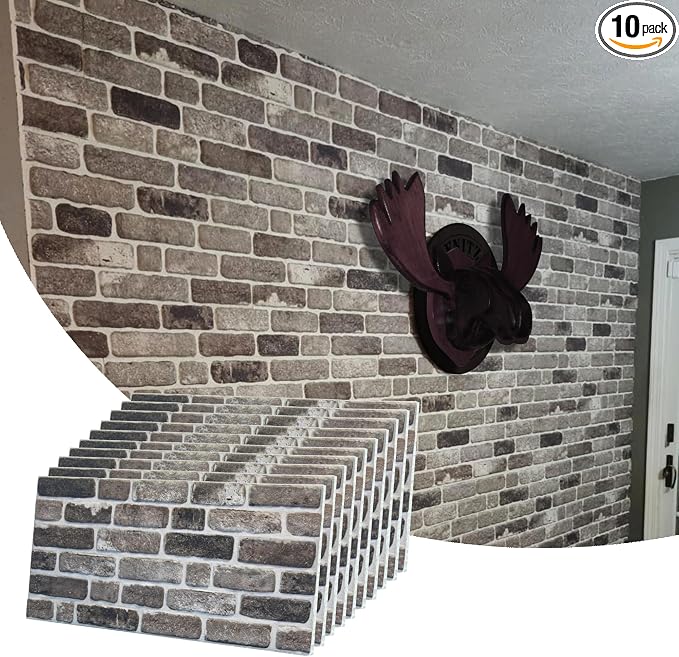 Dundee Deco 3D Wall Panels Faux Brick by DundeeDeco