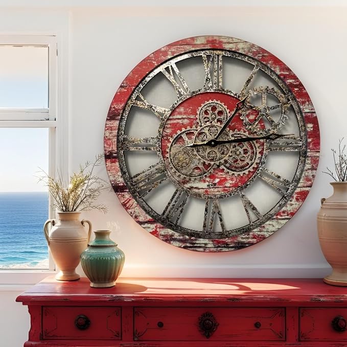 ImprovingLife The Gears Clock The Original Real Moving Gear Wall Clock Vintage - Image 2