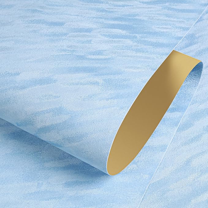 ReWallpaper Blue Peel and Stick Wallpaper Removable Soundproof Velvet Textured - Image 8