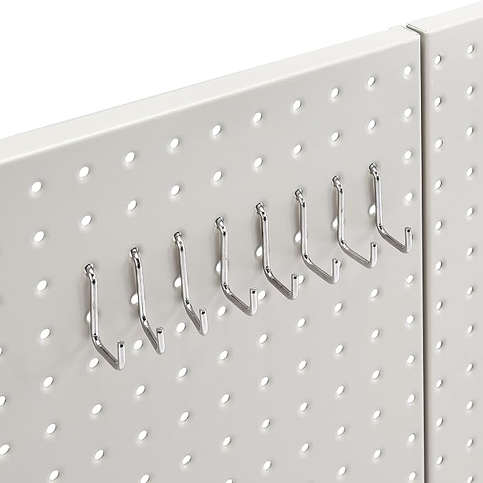 Amazon Basics Rectangular Metal Pegboard Wall Organizer, Tool Storage - Image 6