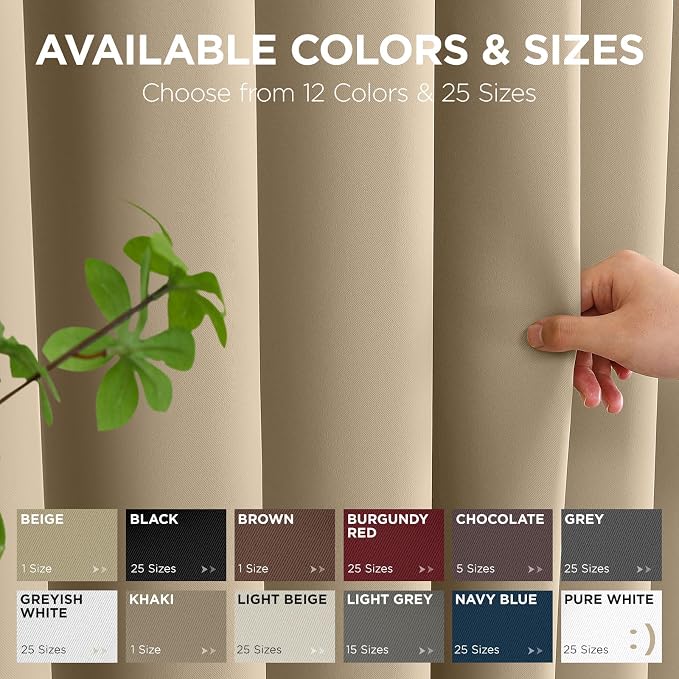 Joydeco Blackout Door Curtain for Doorway Privacy 72 Inches Long, Grommet - Image 7