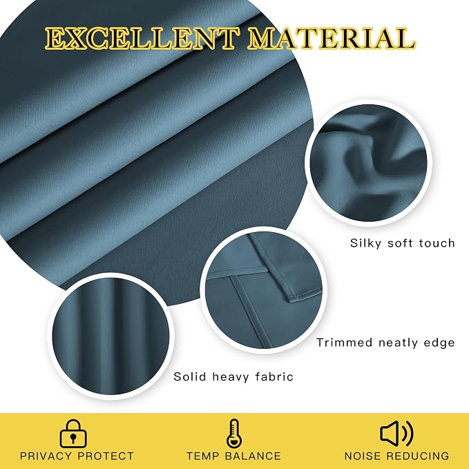 NICETOWN Sliding Door Curtain 108 Inches Long - Image 2