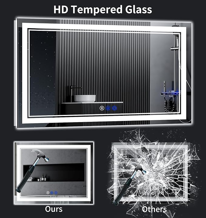 72"x32" LED Bathroom Mirror - Image 5