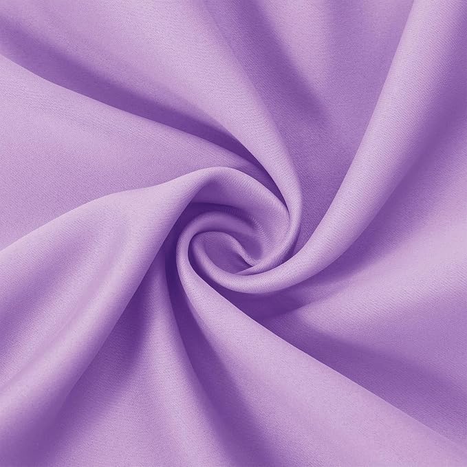 LEMOMO Lavender Blackout Curtains 66 x 63 Inch Length/Set of 2 Curtain - Image 5