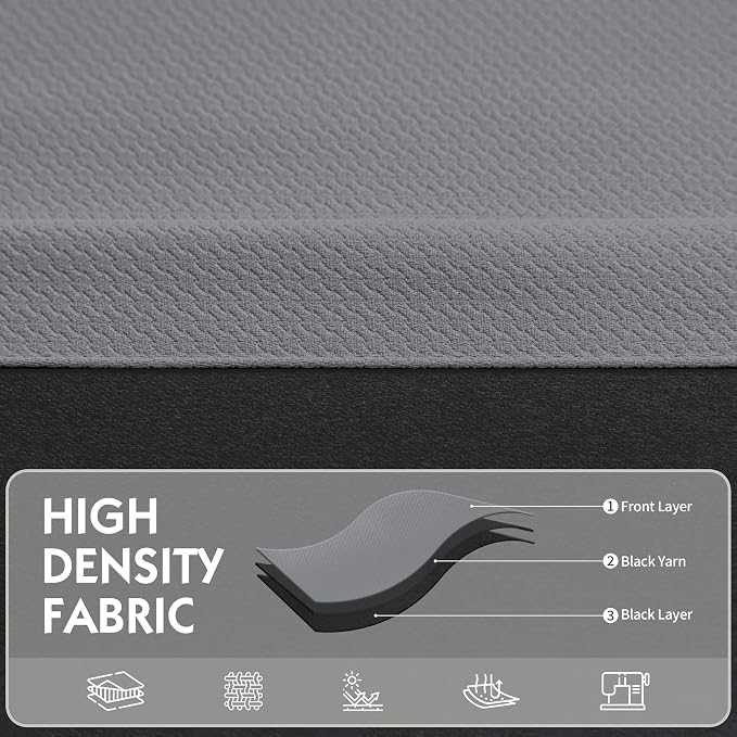 FMFUNCTEX 100% Dark Grey Blackout Curtains - Image 4