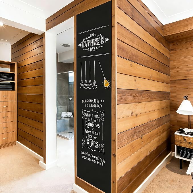 Chalkboard Wallpaper Peel and Stick, Self Adhesive Blackboard Wall Decals - Image 4