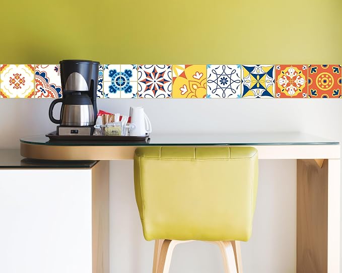 FLFK Wallpaper Border Tile Stickers Peel and Stick Wall Border - Image 3