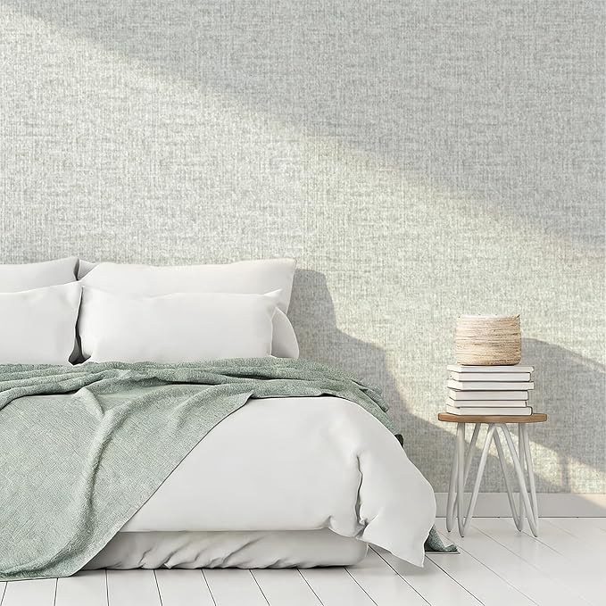 Grasscloth Peel and Stick Wallpaper, Waterproof Self Adhesive Removable Vinyl - Image 2