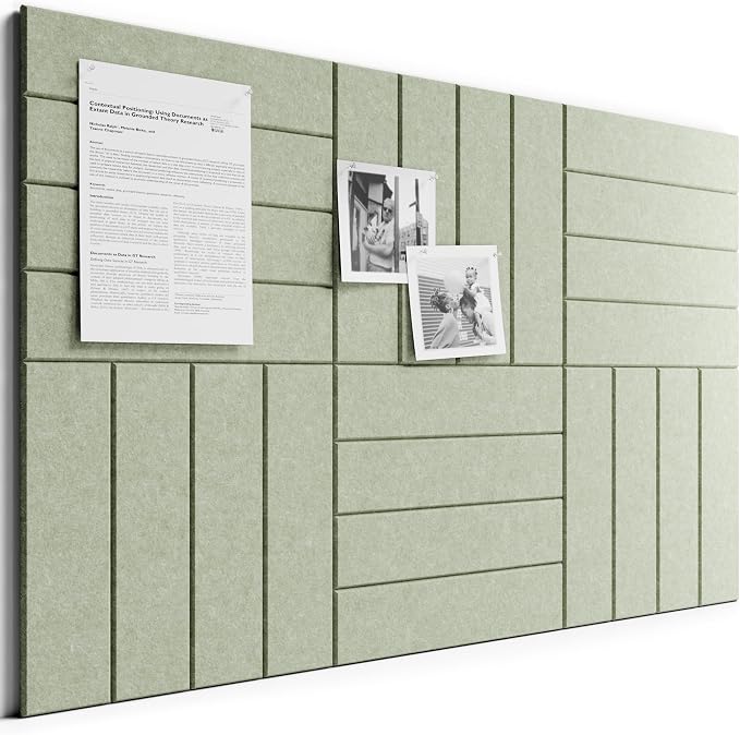 Bumusty Large Cork Board Alternative-36 x 24" Felt Bulletin Board Tiles by BUMUSTY