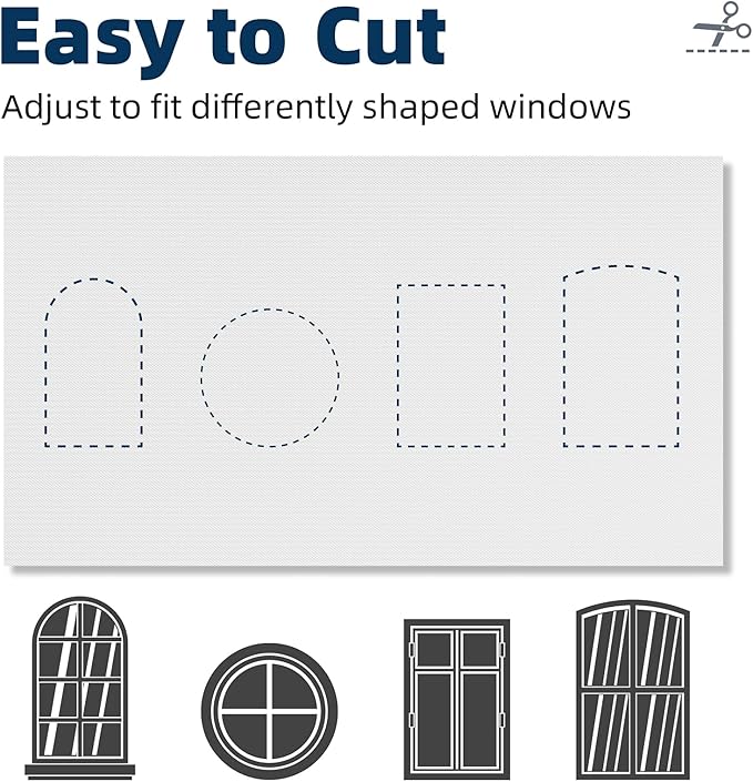 NIGHTON Portable Blackout Curtains 71"×59", Strong Hook and Loop Tape Strips - Image 5