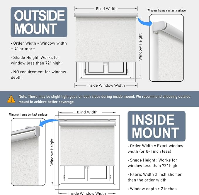 Customize Cordless Roller Shades Blackout Blinds - Image 6