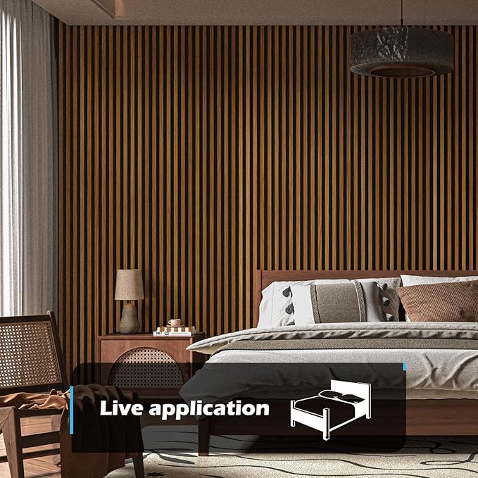 Art3d 4-Pack 108" x 12" Acoustic Wood Panels - Image 2