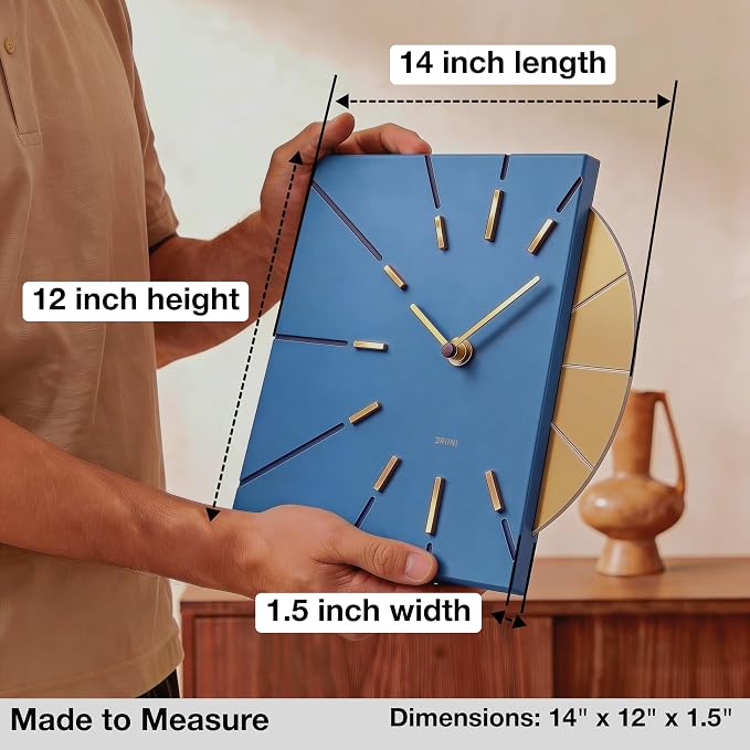 Driini Clocks Mid Century Modern Wall Clock - Image 3