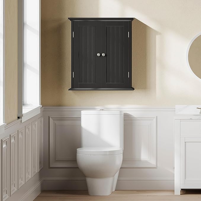 ChooChoo Bathroom Wall Cabinet, Over The Toilet Space Saver Storage Cabinet - Image 2