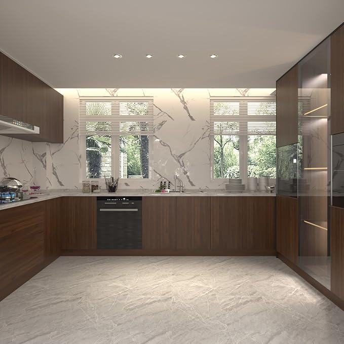 BOMENG Large Walnut Wood Wallpaper Peel and Stick Matte 32"x591" Dark Brown - Image 7