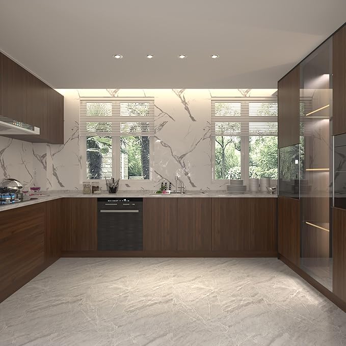 BOMENG Large Walnut Wood Wallpaper Peel and Stick Matte 48"x118" Dark Brown - Image 6