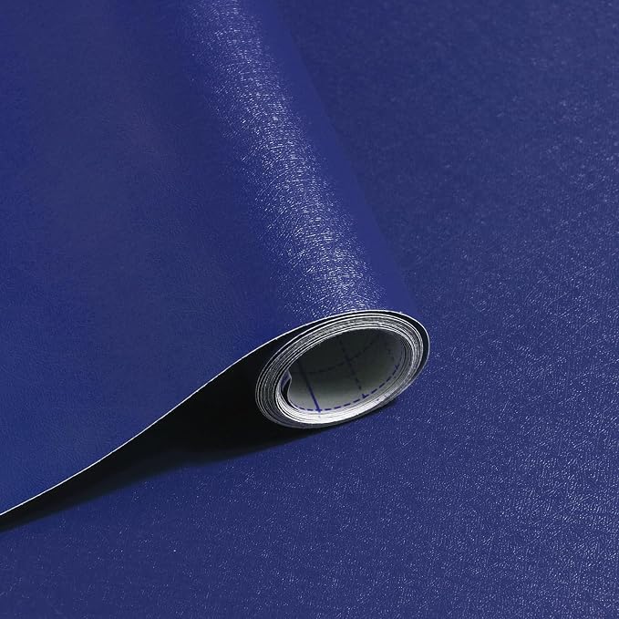 Safiyya Navy Blue Peel and Stick Wallpaper 393"x17.7" Contact Paper Decorative by SAFIYYA