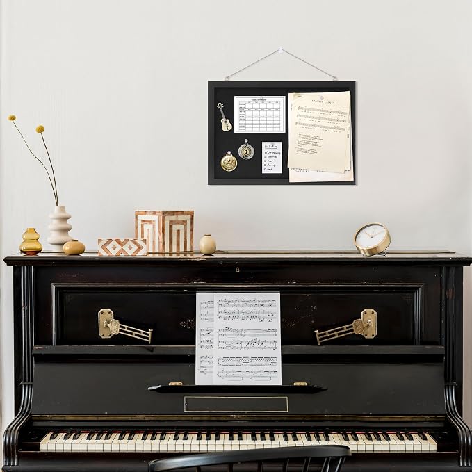 DAHAPYBOO Cork Board with Linen Black 2Pack, Bulletin Board 17"x12", Corkboards - Image 4