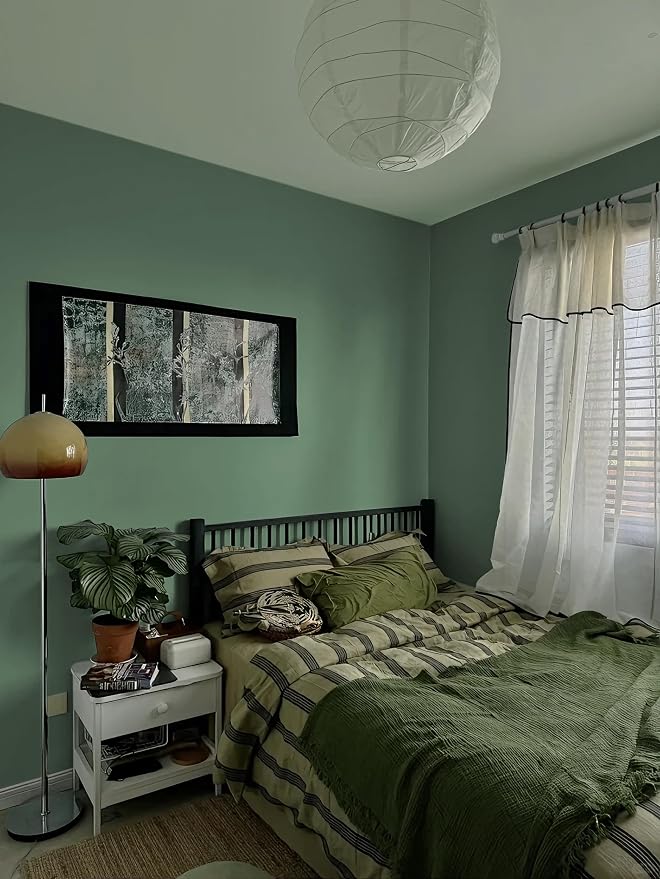Dimoon 236''x17.7'' Green Peel and Stick Wallpaper Contact Paper Modern Self - Image 7