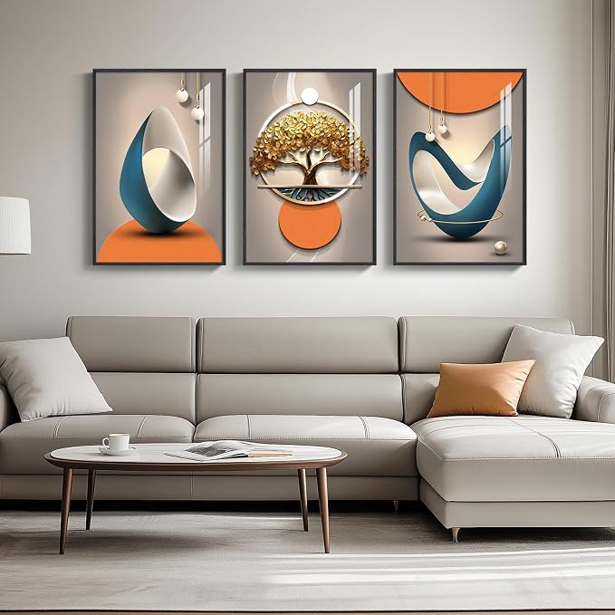 Framed Modern Luxury Large Wall Art - Image 2