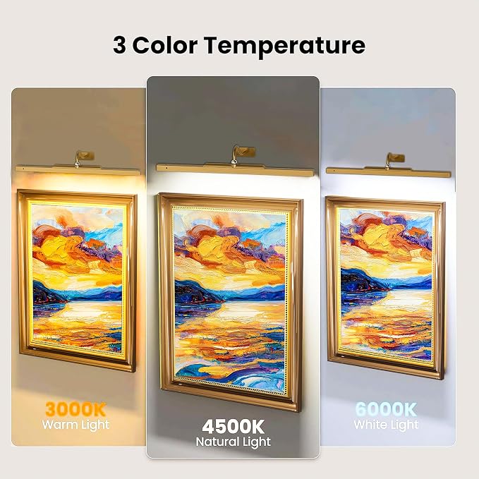 3 Pack Picture Lights Battery Operated 6000mAh - Image 3