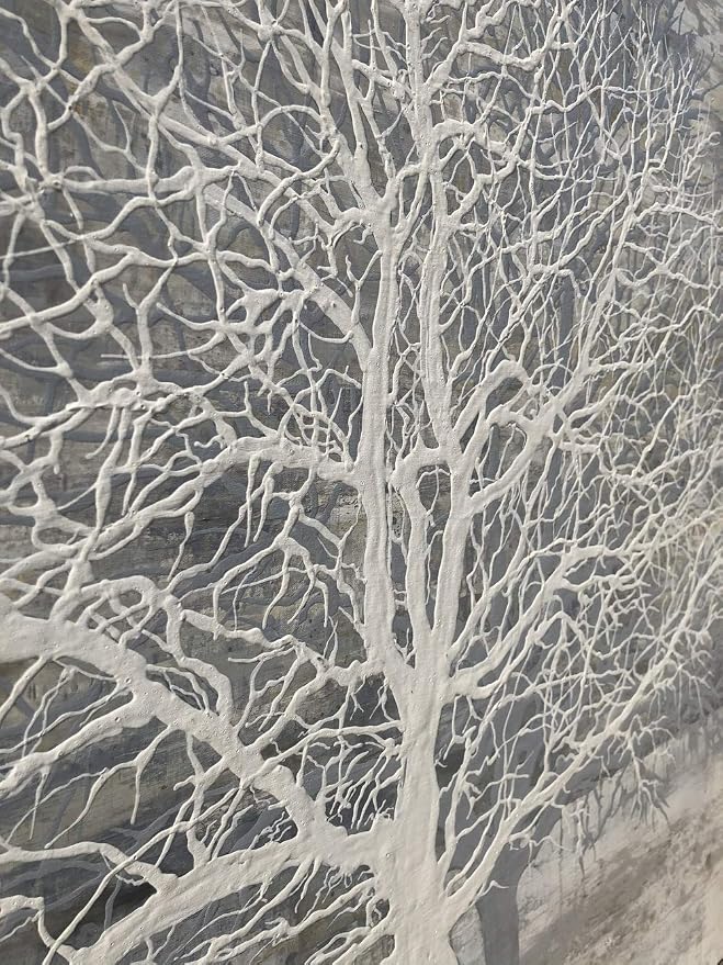 Yihui Arts Abstract Trees Painting Canvas Prints Wall Art Decor Framed - Image 3