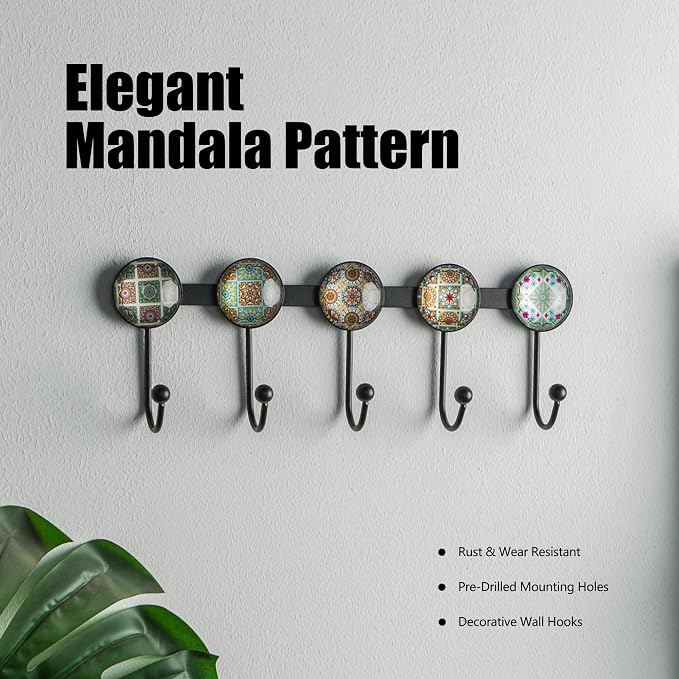 Boho Coat Rack Wall Mounted - Image 2
