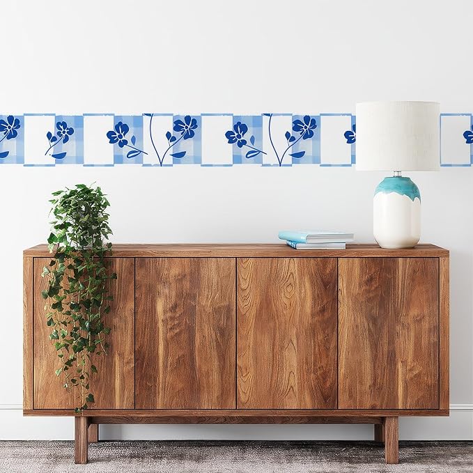 HOMETITUTE Wallpaper Border 4x196 Inch Peel and Stick PVC Wall Border Wallpaper - Image 9
