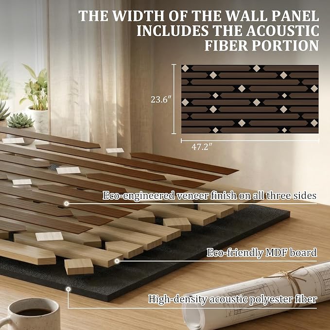 PVC Acoustic Wall Panels, Geometric Sound-Reducing Panels - Image 6