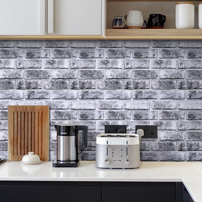 Commomy 3D Faux Brick Wall Panels Peel and Stick - Image 2