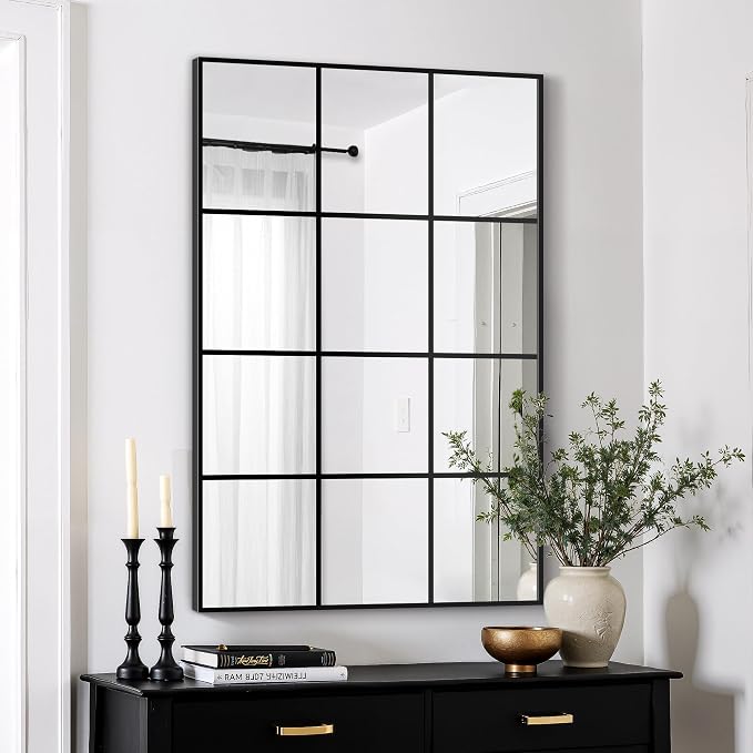 Window Mirrors for Wall Decor, Wall Mirrors Decorative Window Pane 24 x 36 by Unknown