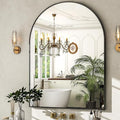 HARRITPURE Arched Wall Mirror – 30"x40" Arch Bathroom Mirror Metal Frame Vanity by HARRITPUREHome