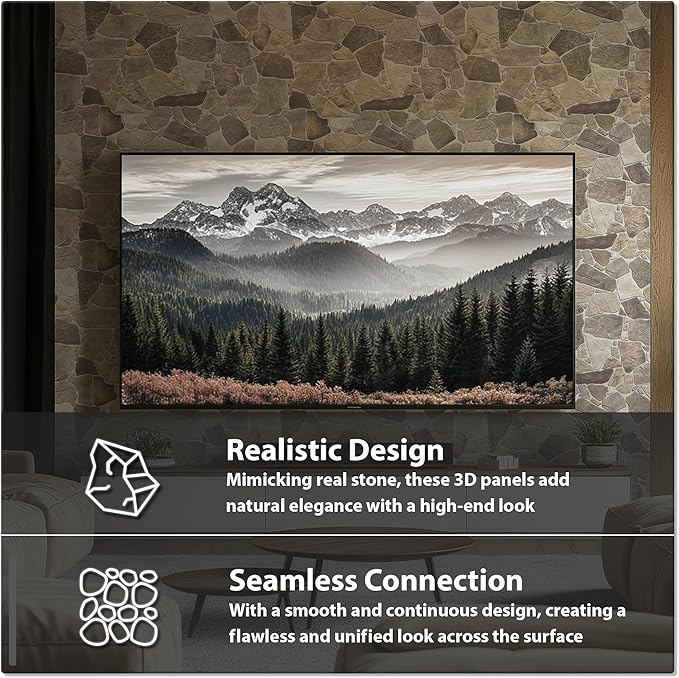 CONCORD WALLCOVERINGS ™ 10 Pack 3D Faux Brick Wall Panels, Lightweight 38.7" x - Image 3