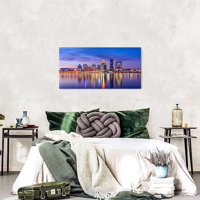 Louisville Skyline Wall Art Kentucky Wall Decor Sunset Downtown Pictures - Image 5