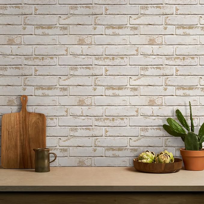 Commomy 3D Peel and Stick Brick, Ultralight Thin PVC Faux Brick Wall Panels - Image 3